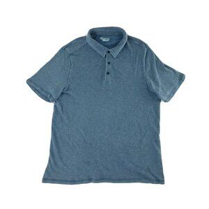 Carbon 2 Cobalt Mens Polo Shirt L Blue Collared Short Sleeve